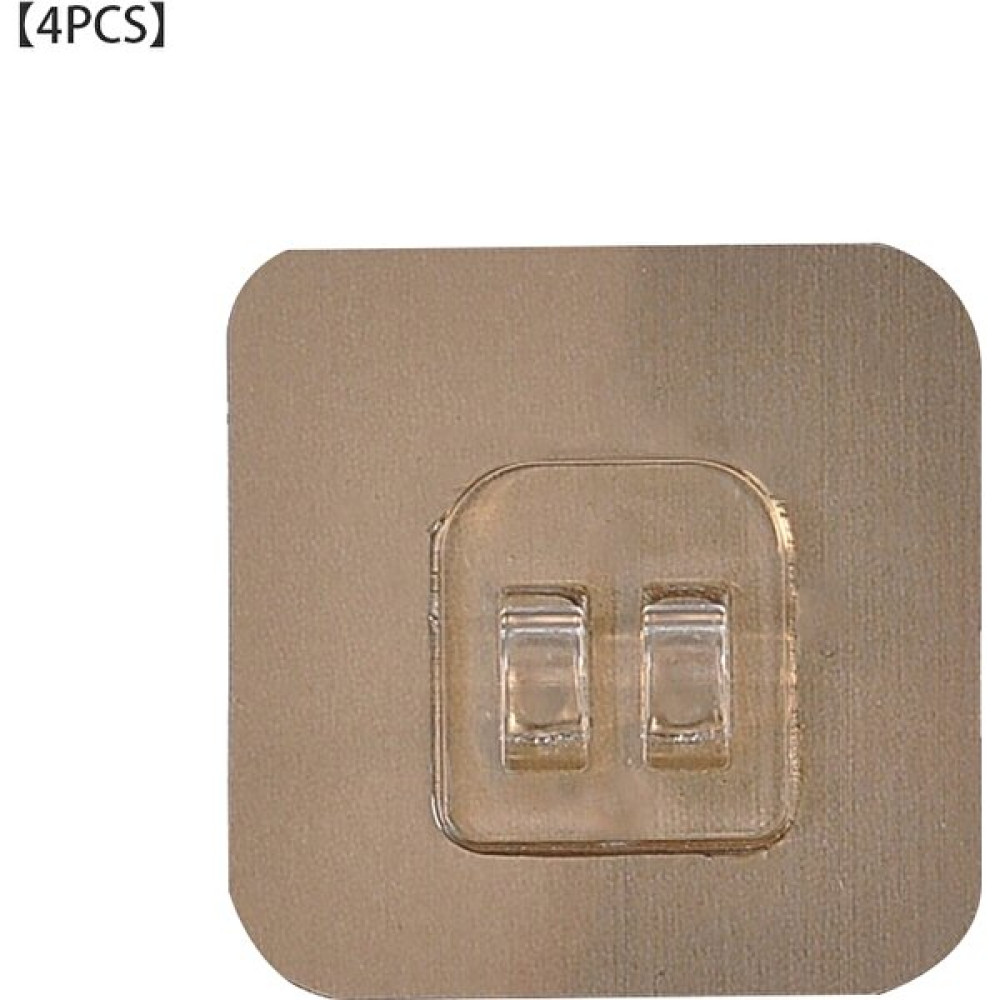 Mingjin Shop2 7X7CM-4'LÜ Set Stili Recableght Banyo Kancaları Kendinden Yapışkanlı Duvar Palto Askılık Portmanto Plastik Traceless Raf Yapışkanlı M... Banyo Askılık Fiyatı