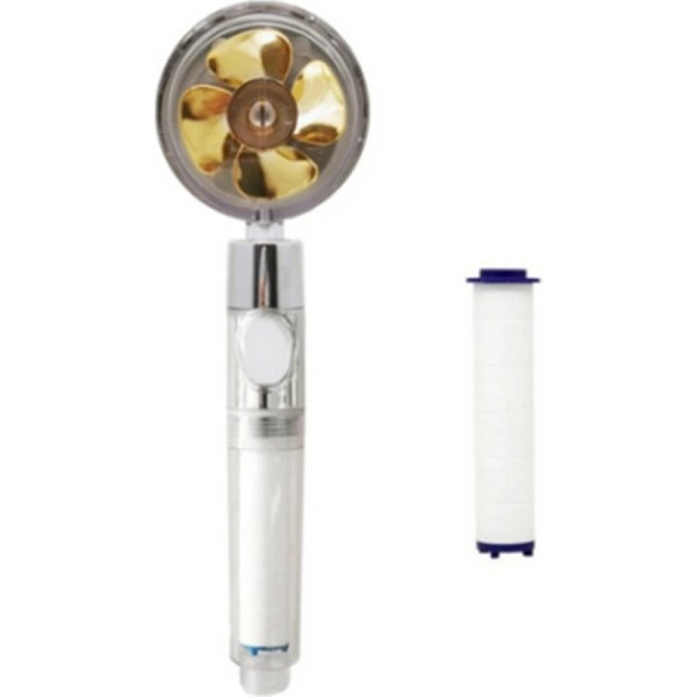 Mingjin Shop2 Altın Yükseltme Stili Yüksek Basınçlı Duş Başlığı Yağış 360 Derece Dönen Küçük Fanlı Su Tasarrufu Abs Yıkanabilir El Banyo Aksesuarları (Yurt Dışından) - 1 Oto Boyaları Fiyatı