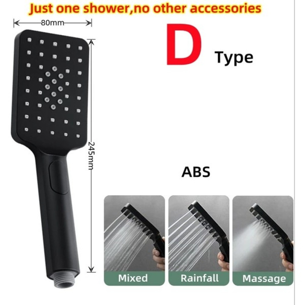 Mingjin Shop2 D Tipi Duş Stili El Duş Başlığı Su Tasarrufu Siyah Banyo Yağış Duş Başlığı Havalandırıcı Yüksek Basınç (Yurt Dışından) - 1 Oto Boyaları Fiyatı