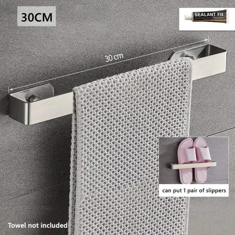 Mingjin Shop2 Gümüş 30CM Tarzı Paslanmaz Çelik Banyo Duvara Monte Havlu Bar Mutfak Tuvalet Terlik Depolama Rafı (Yurt Dışından) - Renkli Dispenser Fiyatı