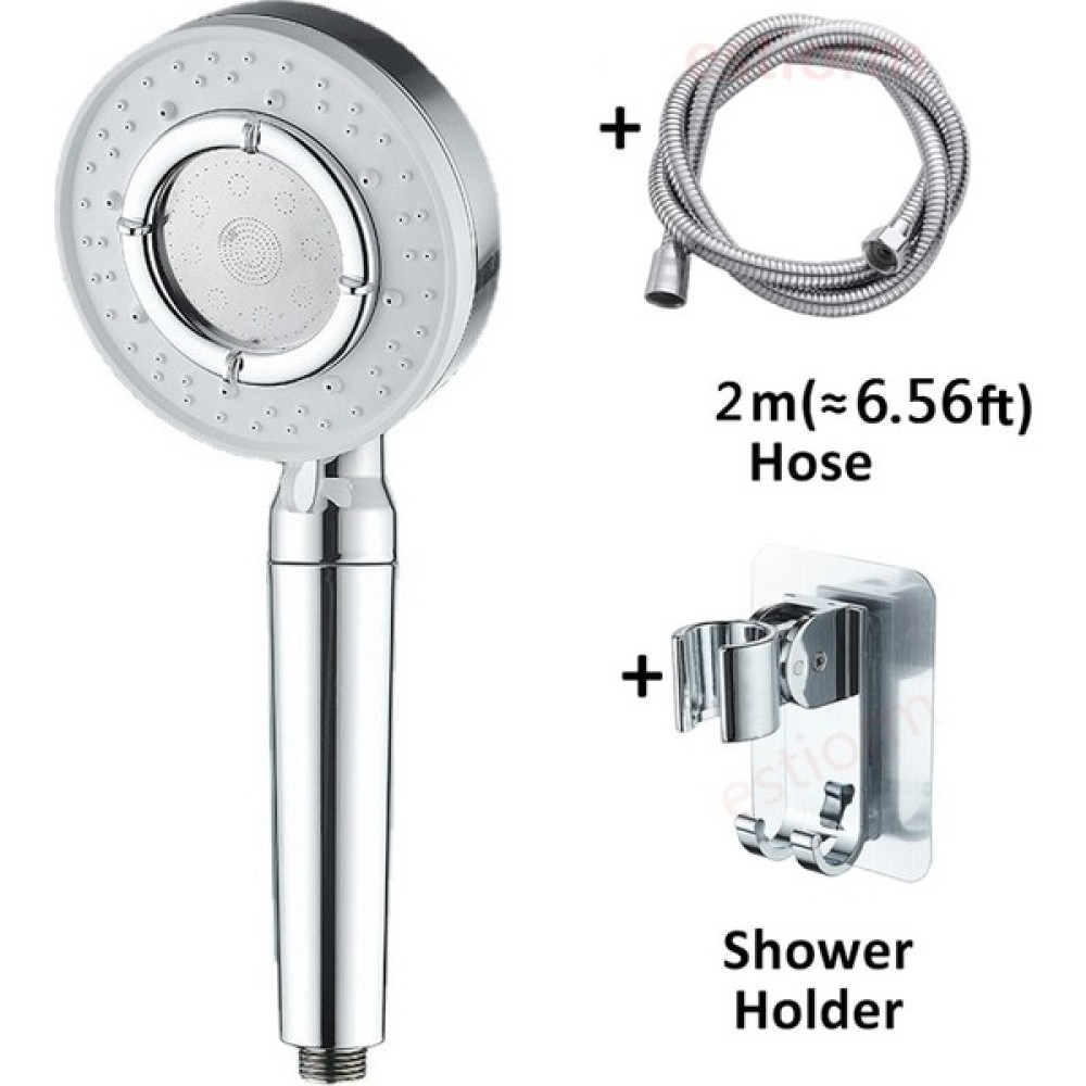 Mingjin Shop2 Şerit 2m Set Stili Lüks Masaj Spa Yüksek Basınçlı Duş Başlığı Banyo Banyo Beyaz 7 Mod Ayarlanabilir Büyük Panel Sprey Duş Başlığı Hortumlu (Yurt Dışından) - 1 Oto Boyaları Fiyatı