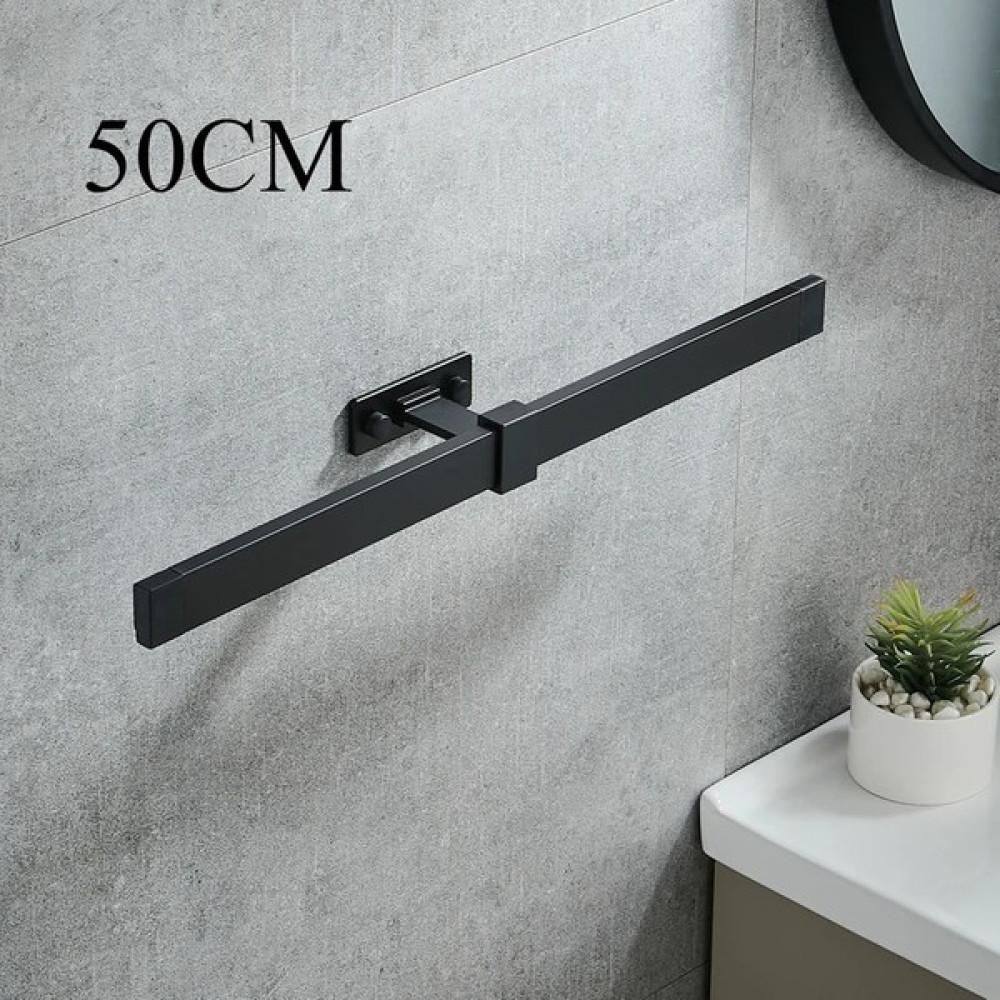 Mingjin Shop2 Siyah 50CM Tarzı Tunç Havlu Çubuğu Raf Alanı Alüminyum Banyo Havlu Rafı Yaratıcı Teleskopik Havlu Çubuğu Mutfak Banyo Havlu Askısı (Y... Dispenser Fiyatı