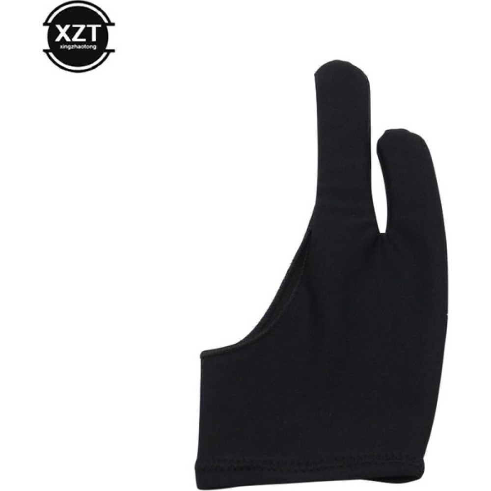 Mingjinshop3 Siyah Büyük Stil 2 Parmak Sanatçı Eldiven Çizim Tablet Eldiven Anti-Kirlenme Boyama Yazma Çizim Eldiven Grafik Tablet Için Sağ El ve (Yurt Dışından) - Renkli Oto Boyaları Fiyatı