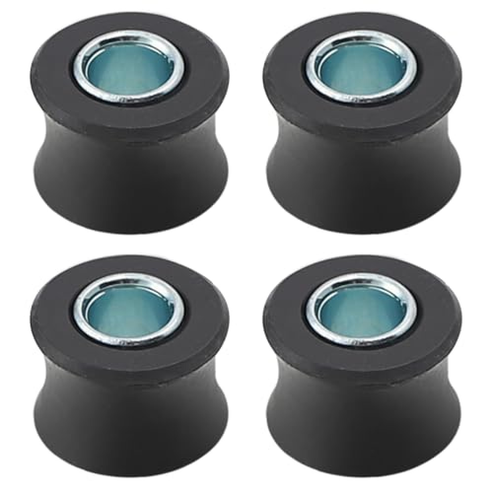 Minho 4Pcs 10MM Rear Shock Absorbing Suspension Bushing Set in Rubber Material Compatible with Most Motorcycles Scooter ATV UTV Go Kart