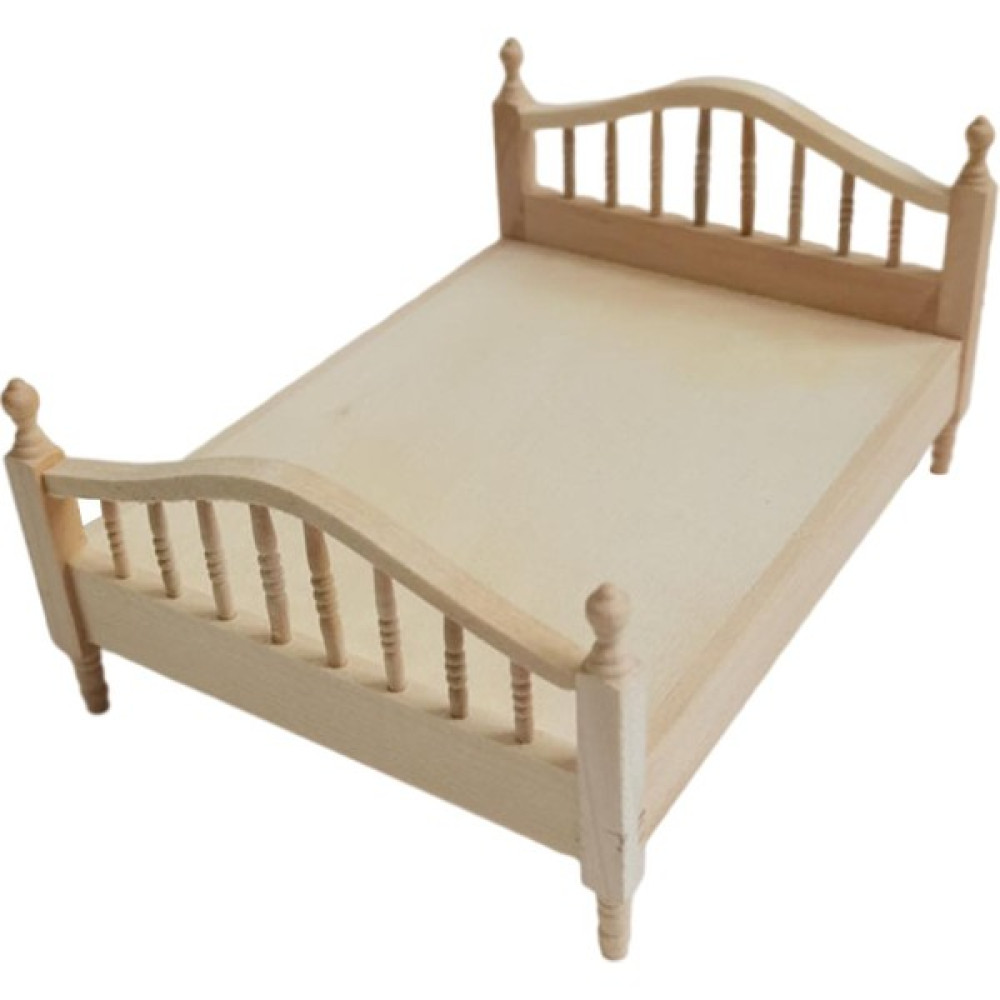 Mini 1:12 Dollhouse Çift Kişilik Yatak Kahverengi Ev Mobilyaları Yatak Olmadan Çıkarılabilir (Yurt Dışından) - Sarı Bebek Oyuncakları Fiyatı