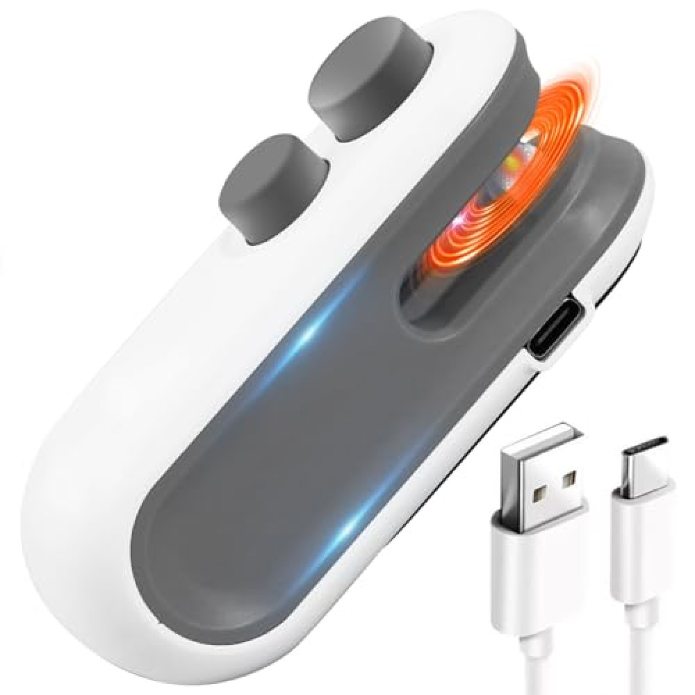 Mini Bag Sealer, 2025 2-in-1 USB-C Rechargeable Snack Bag Sealer, Magnetic Food Sealer with Cutter Bag Resealer Machine Handheld Heat Sealer for Plastic Snack Bags Freshness