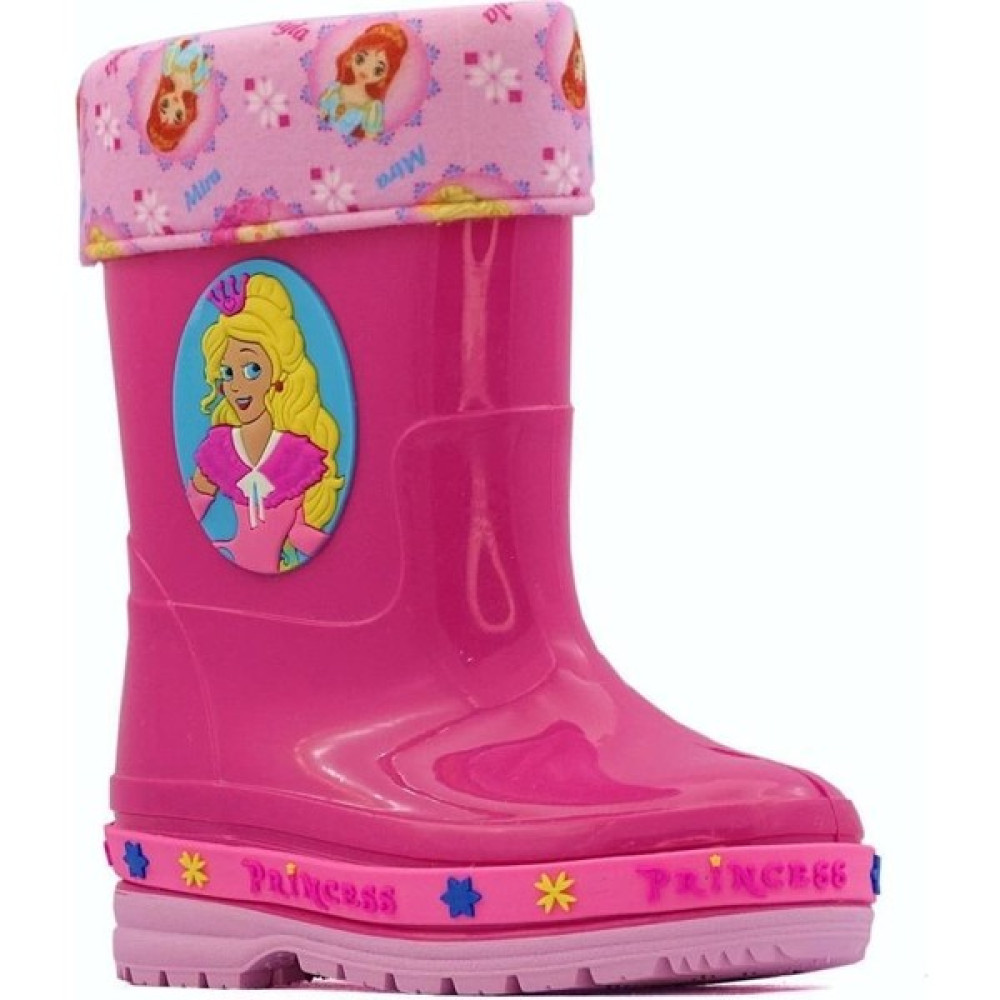 Mini Bonito Kız Çocuk Pembe Fuşya Içi Polarlı Yağmur Çizmesi Kız Çocuk Bot Fiyatı