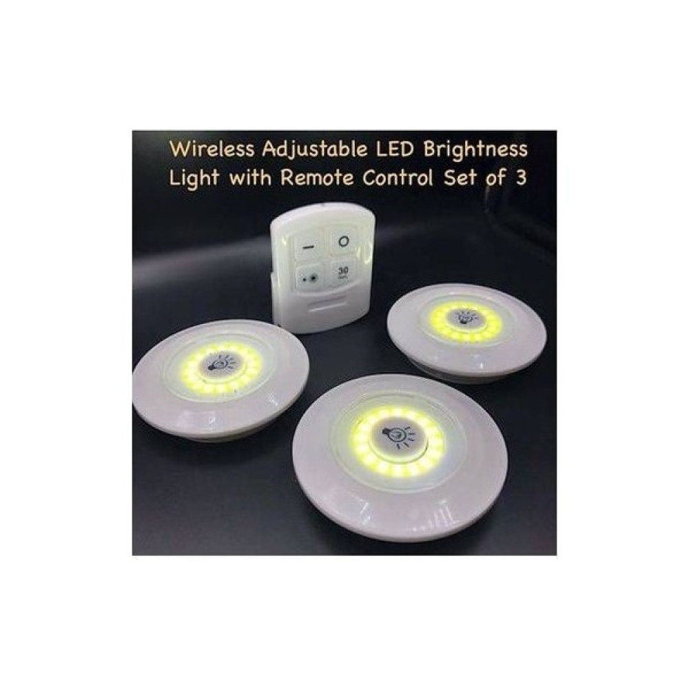 Mini Dünyam Mini Dunyam Uzaktan Kumandalı Pilli LED Aydınlatma, 3 Lü Portatif LED Işık Set 3 Adet Led Aydınlatmalar Fiyatı