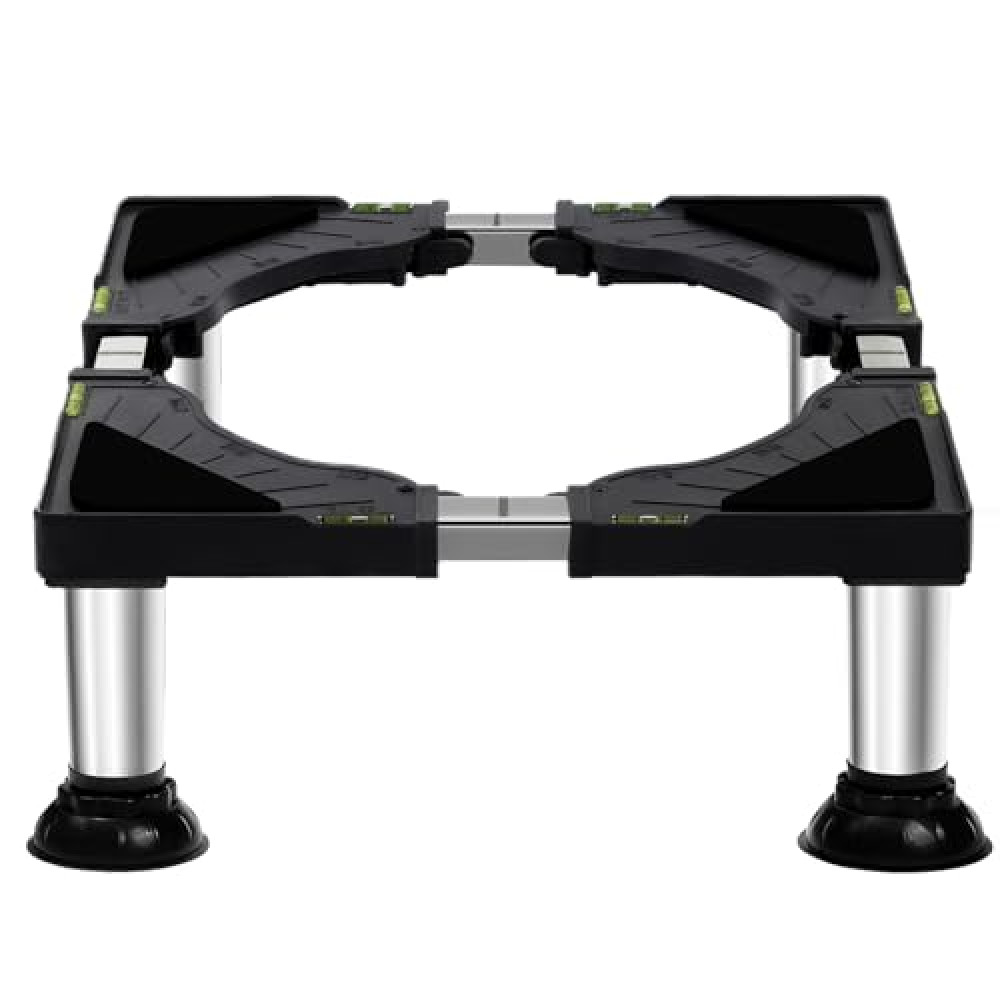Mini Fridge Stand Height 7"-8.4" Adjustable Washer and Dryer Stand, Heavy Duty Washer Stand Base With 4 Sturdy Feet Washer Base Universal Platform for 16-24 Inch Home Appliances