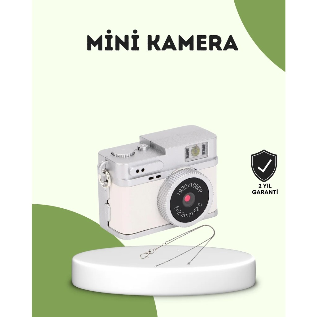 Mini Hd Dijital Kamera 1080P Kordonlu Taşınabilir Retro Model ile Kolay Çekim ve Taşıma Diğer Fiyatı