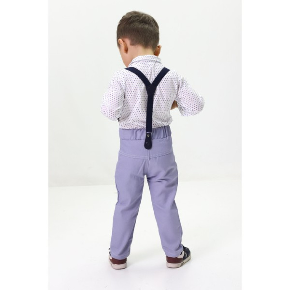 Mini Kanka Erkek Bebek Papyonlu Askılı Pantolonlu Bayramlık Damatlık 0-24 Ay Bebek Giysi Takım Fiyatı