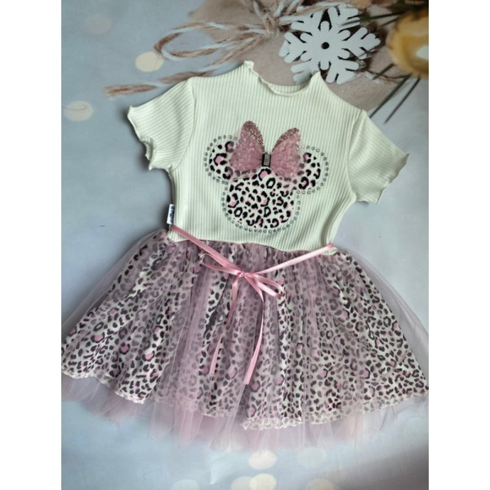 Mini Kids & Baby Kız Çocuk Leopar Desenli Özel Gün Doğum Günü Elbisesi Kız Çocuk Elbise Fiyatı