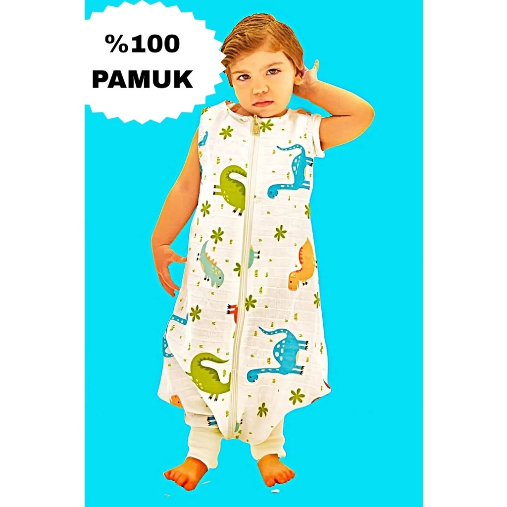 Mini Kiti %100 Pamuk Müslin Uyku Tulumu Dinozor Çocuk Bebek Uyku Tulumu Giyim & İç Giyim Fiyatı