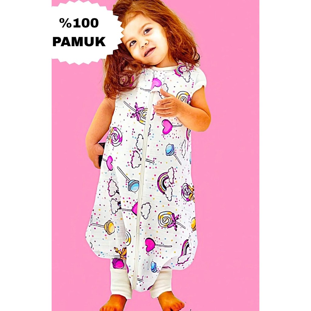 Mini Kiti %100 Pamuk Müslin Uyku Tulumu Lolipop Çocuk Bebek Uyku Tulumu Giyim & İç Giyim Fiyatı