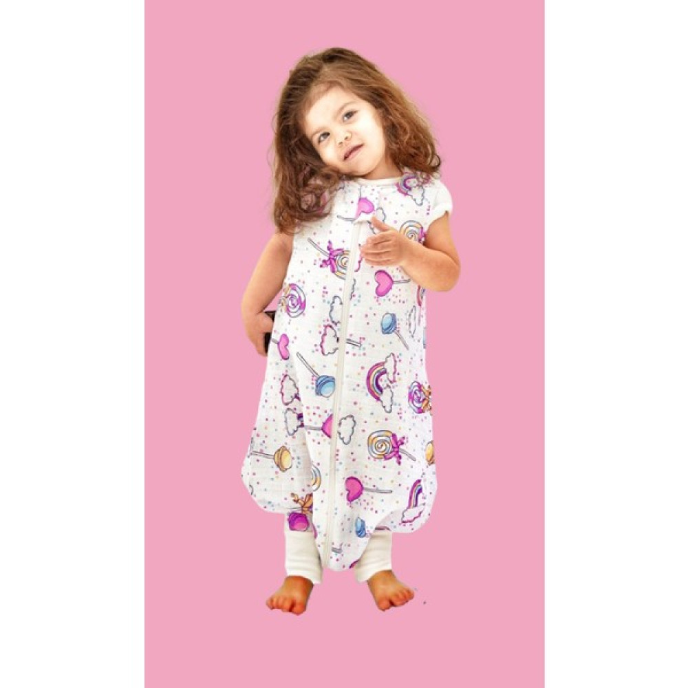 Mini Kiti Elyafsız Yazlık Baharlık Müslin Kumaş Lolipop Çocuk ve Bebek Uyku Tulumu (0,5 Tog) Kız Çocuk Elbise Fiyatı