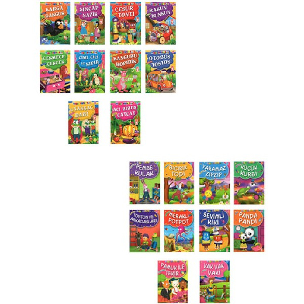 Mini Masallar 1 - 2 Hikaye Seti 20 Kitap Okul Öncesi Eğitici & Öğretici Kitaplar Fiyatı
