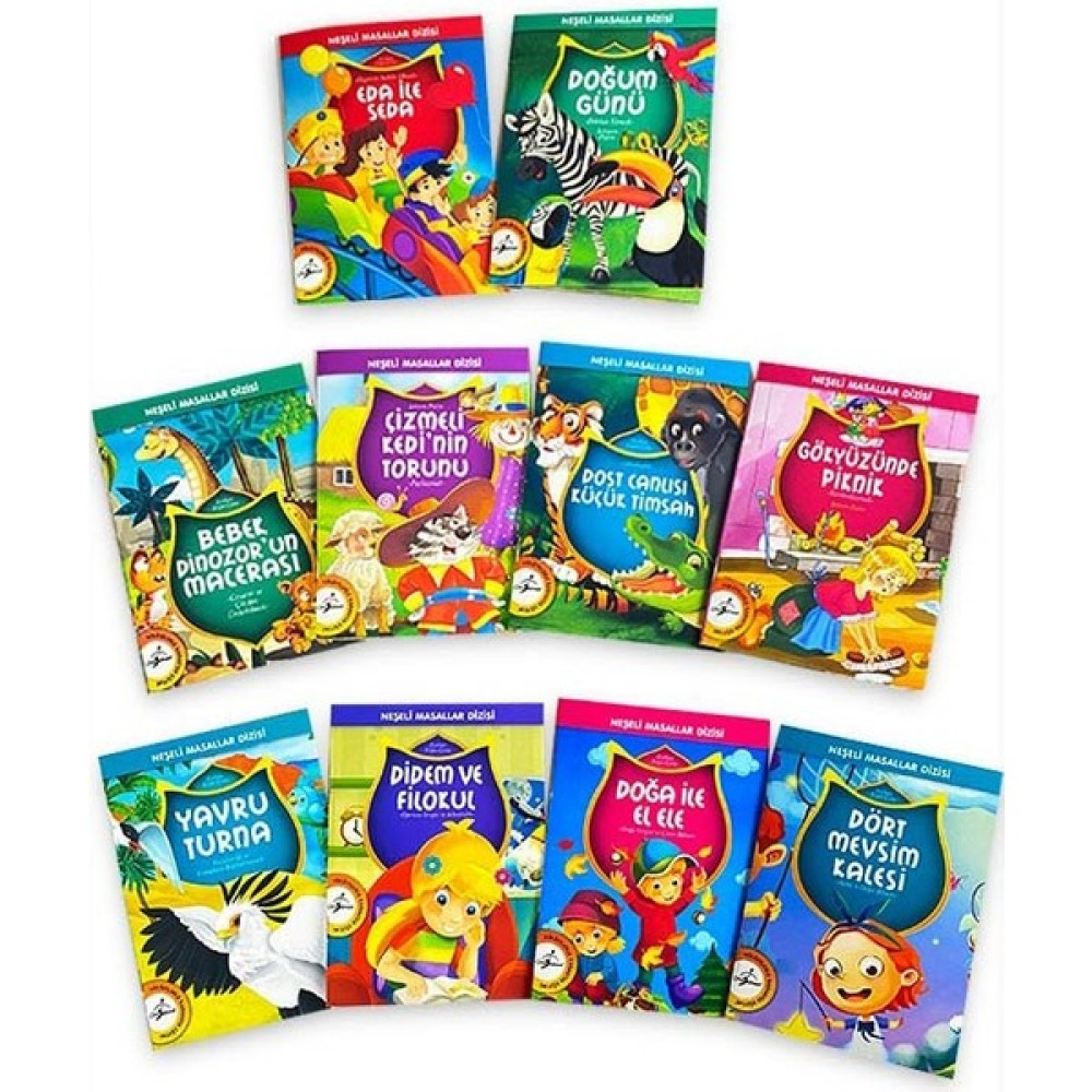 Mini Neşeli Masallar Dizisi - Set 2 - 10 Kitap Okul Öncesi Eğitici & Öğretici Kitaplar Fiyatı