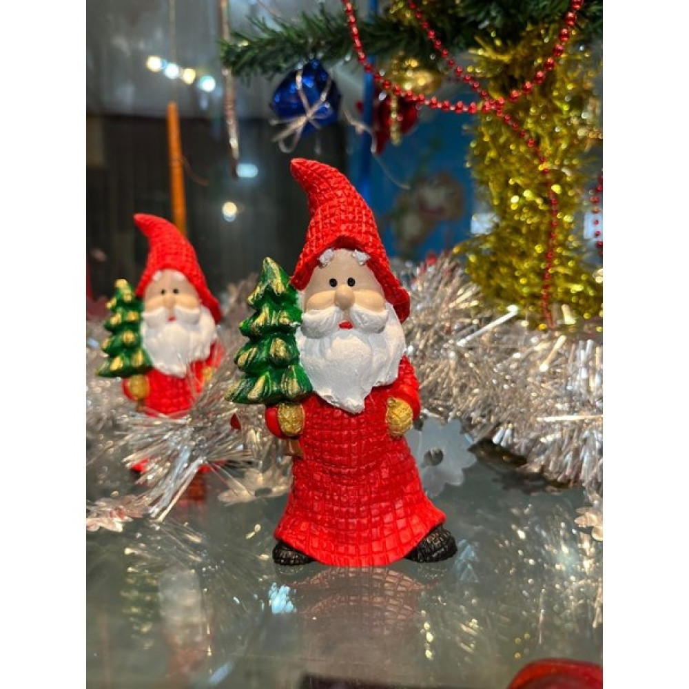 Mini Noel Baba Heykel Biblo Yılbaşı Yeni Yıl Ev Ofis Dekorasyon - Renkli Biblo Fiyatı