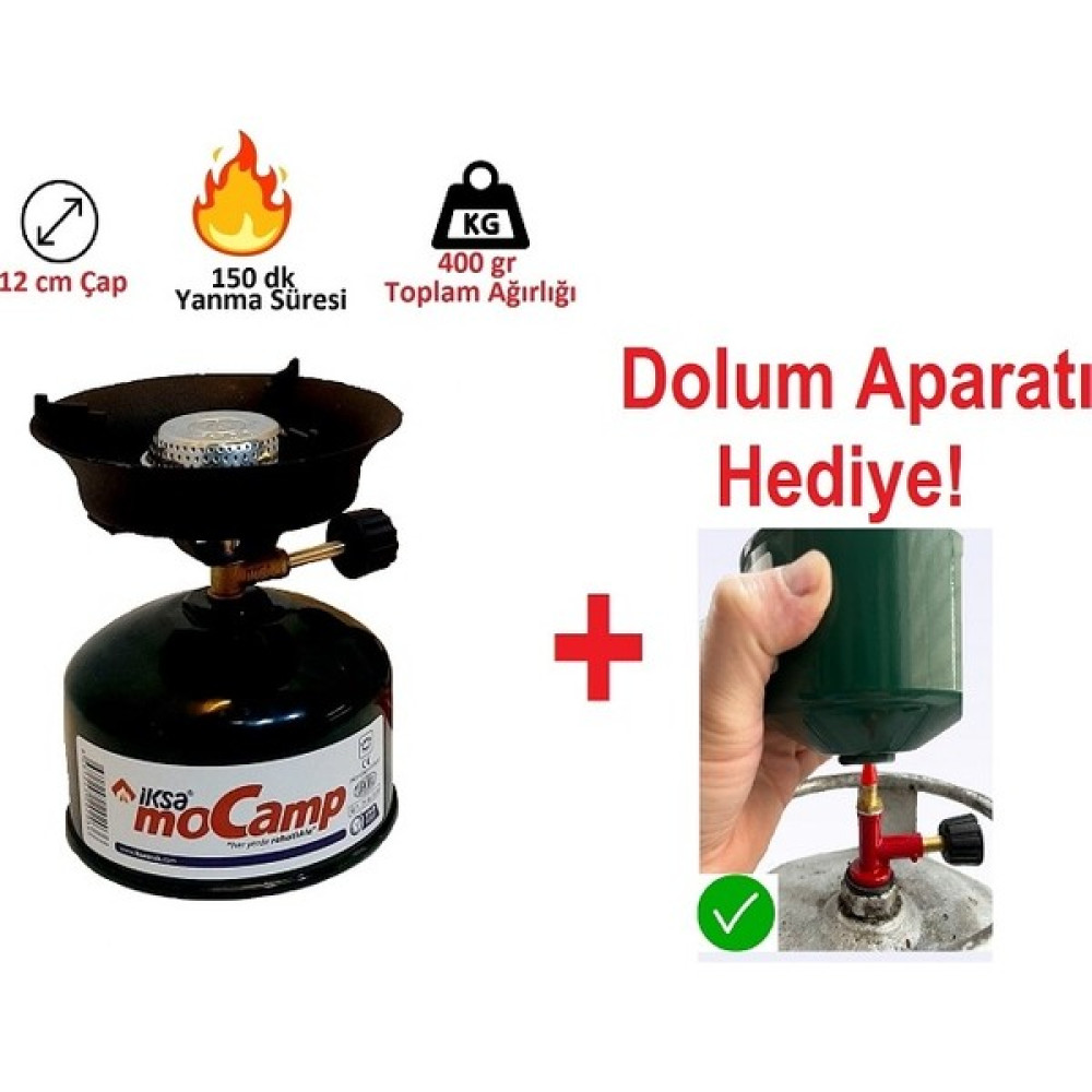 Mini Piknik Tüpü Doldurulabilir Kamp Ocağı Mini Kamp Kartuşu+Nargile Közlüğü (Dolum Aparatı Hediye) Kamp Mutfağı Fiyatı