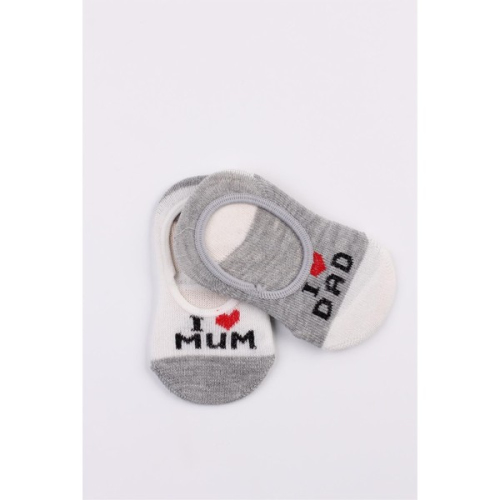 Mini Ropa 2'li Gri Mum&dad Bebek, Çocuk Babet Çorabı Bebek Çorabı Fiyatı