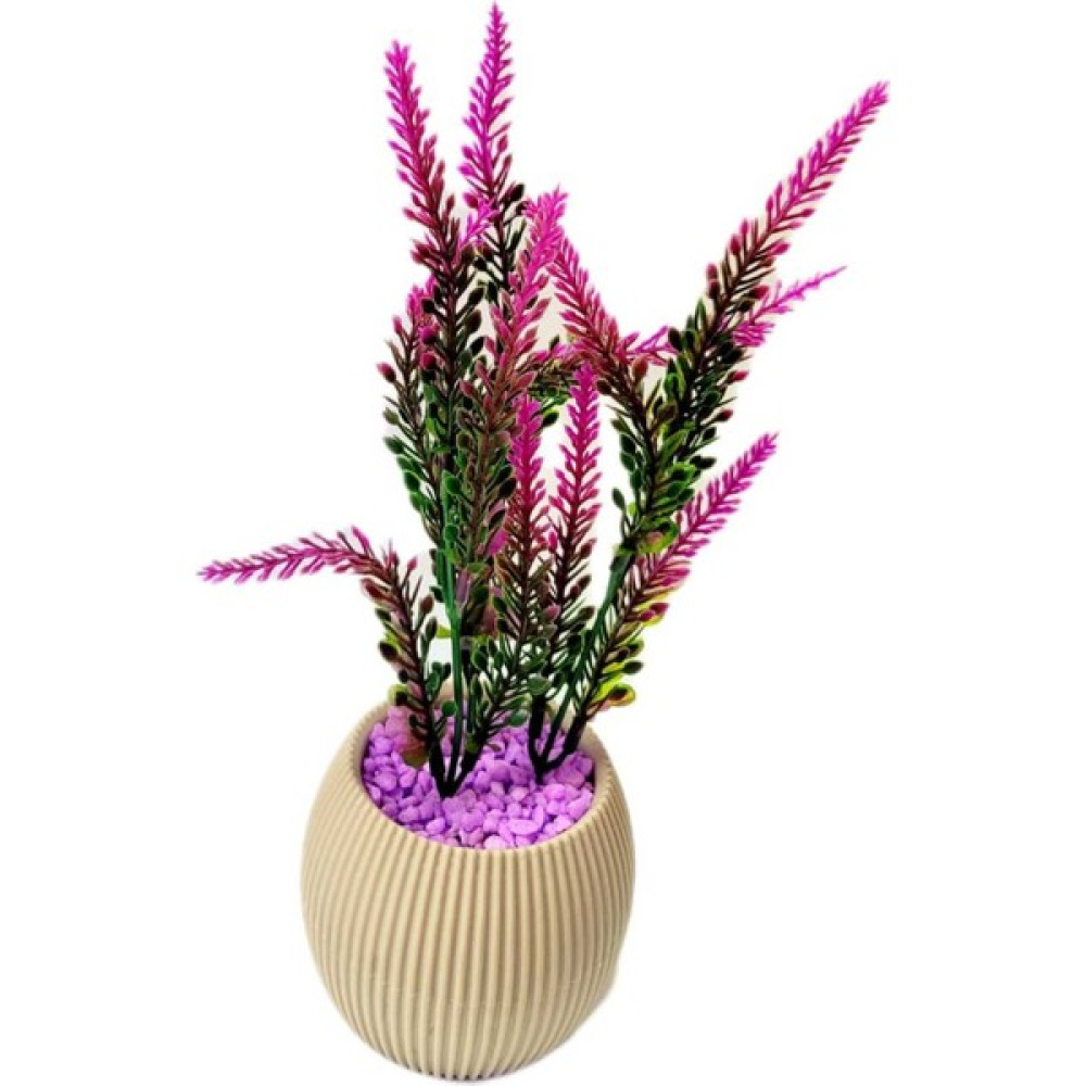 Mini Saksıda Fuşya Lavanta Yapay Bitki Garnitür Mor Taş 17 cm Dekoratif Banyo Mutfak Masa Çiçeği - Renkli Ev & Dekorasyon Aksesuarları Fiyatı