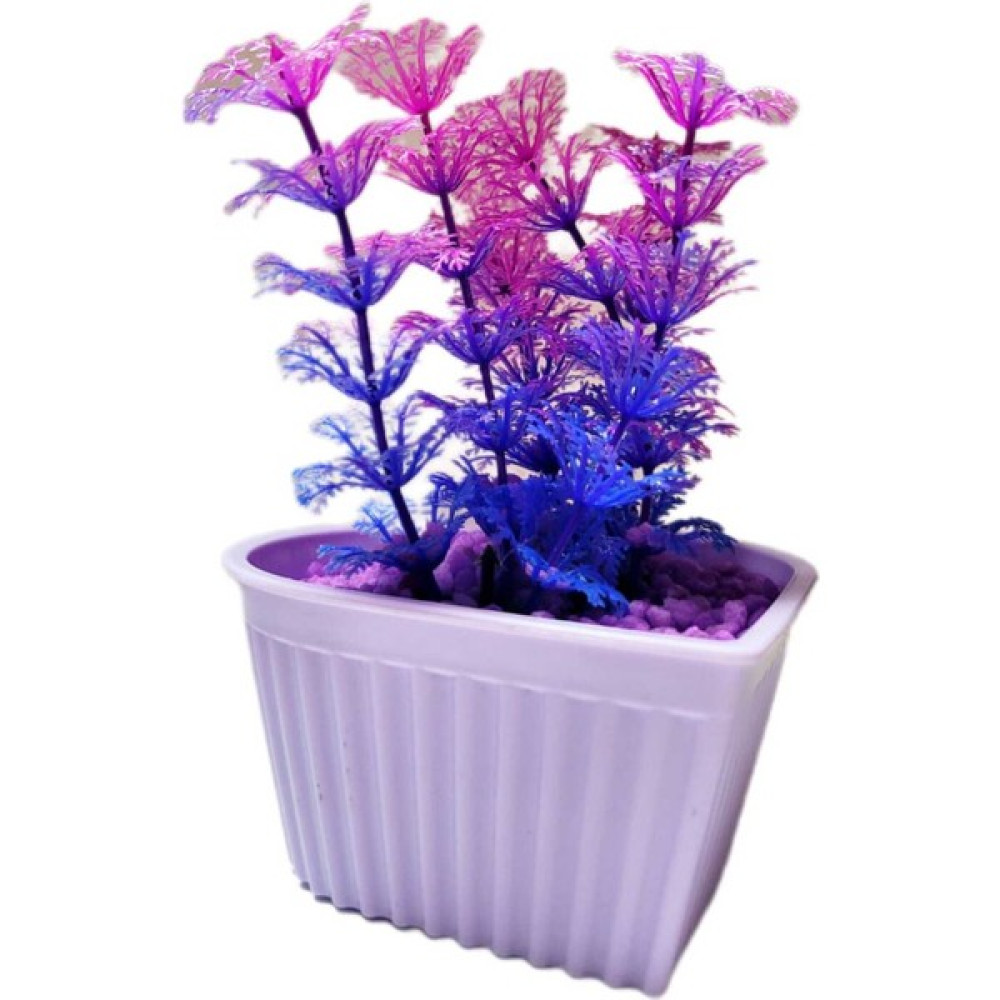 Mini Saksıda Kırmızı Mor Mavi Yapay Bitki Renkli Fosforlu Taş 15 cm Dekoratif Banyo Mutfak Masa Çiçek Ev & Dekorasyon Aksesuarları Fiyatı