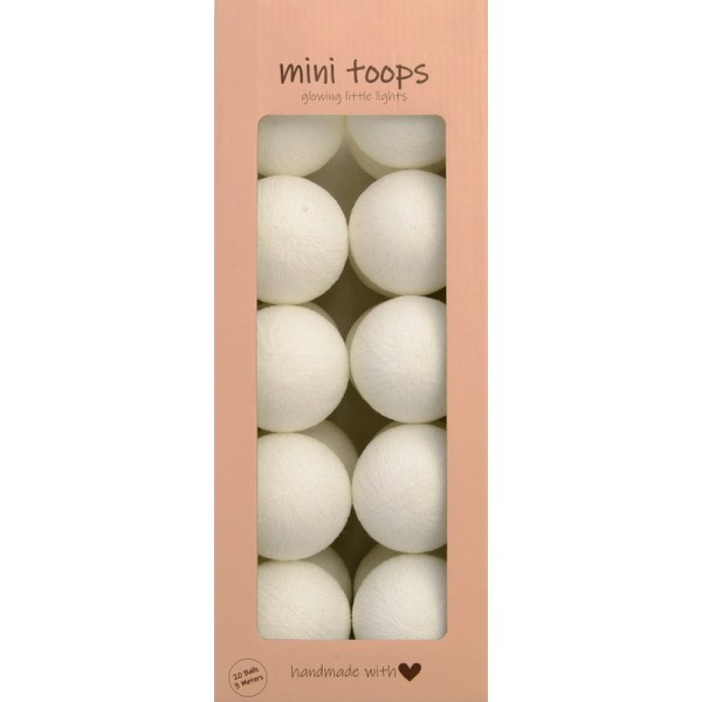 Mini Toops Pure Whites Işıklı Top Aydınlatma - Beyaz Dekoratif Lamba Fiyatı