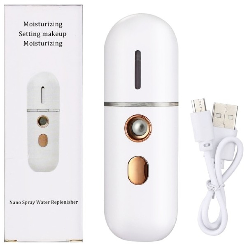 Mini Yüz Buharlı Pişirici USB Şarj Edilebilir Nemlendirici Nano Nebulizatör(Yurt Dışından) - Beyaz Hava Temizleme - Nemlendirme Cihazları Fiyatı