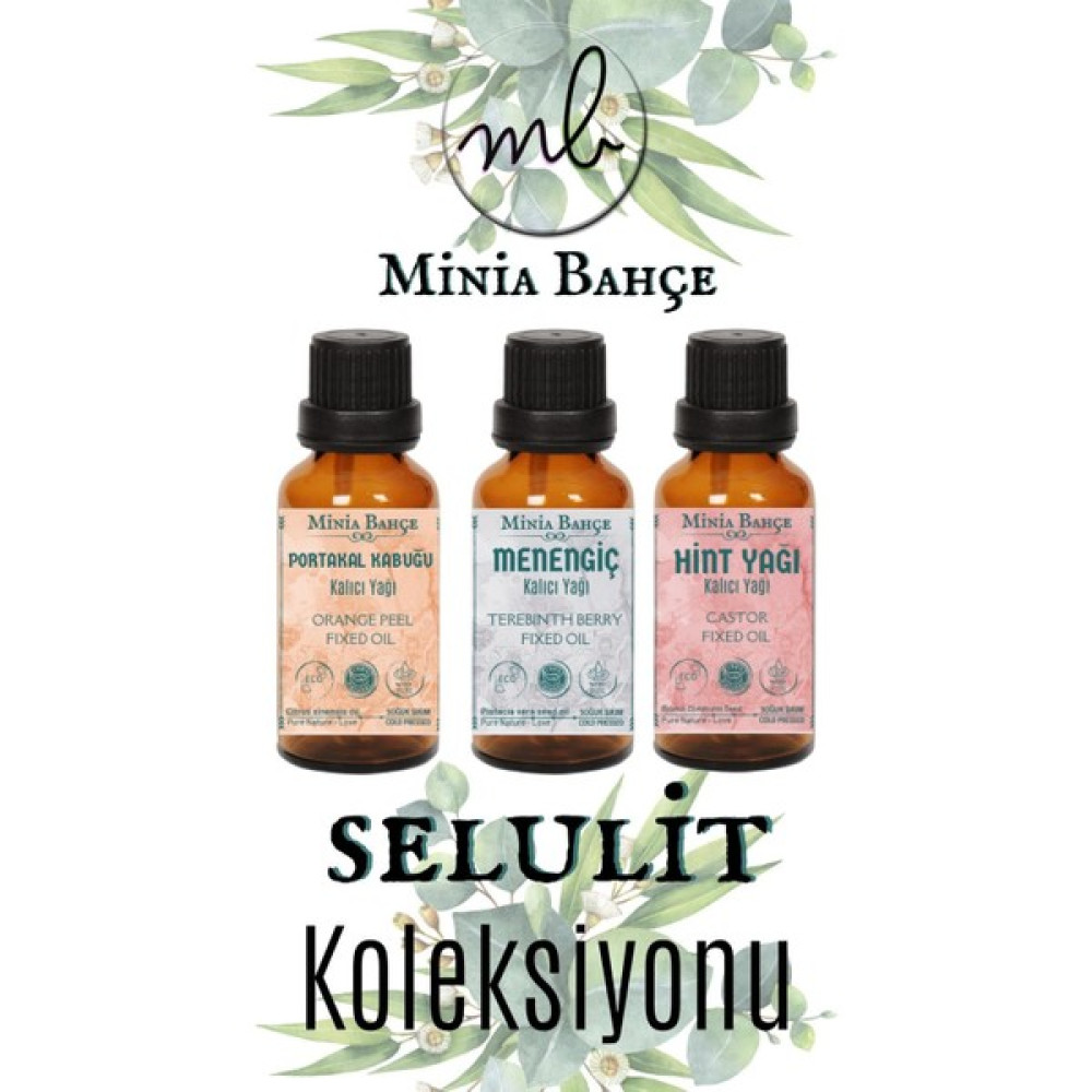 Minia Bahçe Menengiç Yağı 20ML, Portakal Yağı 20ML, Hint Yağı 20ML, %100 Saf Bitkisel Yağlar Fiyatı