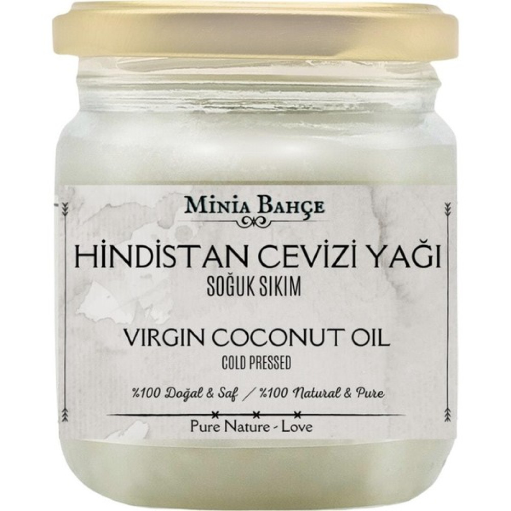 Minia Bahçe Soğuk Sıkım Hindistan Cevizi Yağı %100 Doğal & Saf 150 gr Bitkisel Yağlar Fiyatı