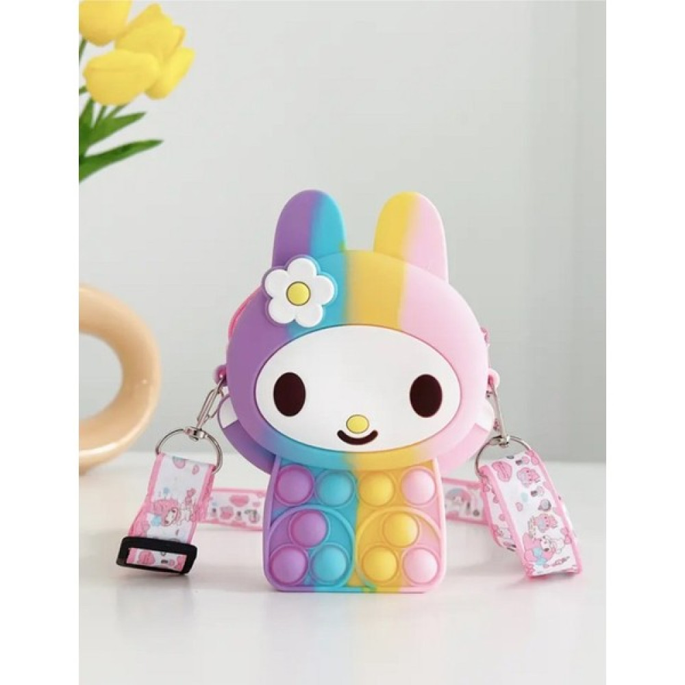 Minibuki Popit Kitty Model Gökkuşağı Silikon Çocuk Çanta 10*13CM Toka, Taç & Saç Bandı Fiyatı