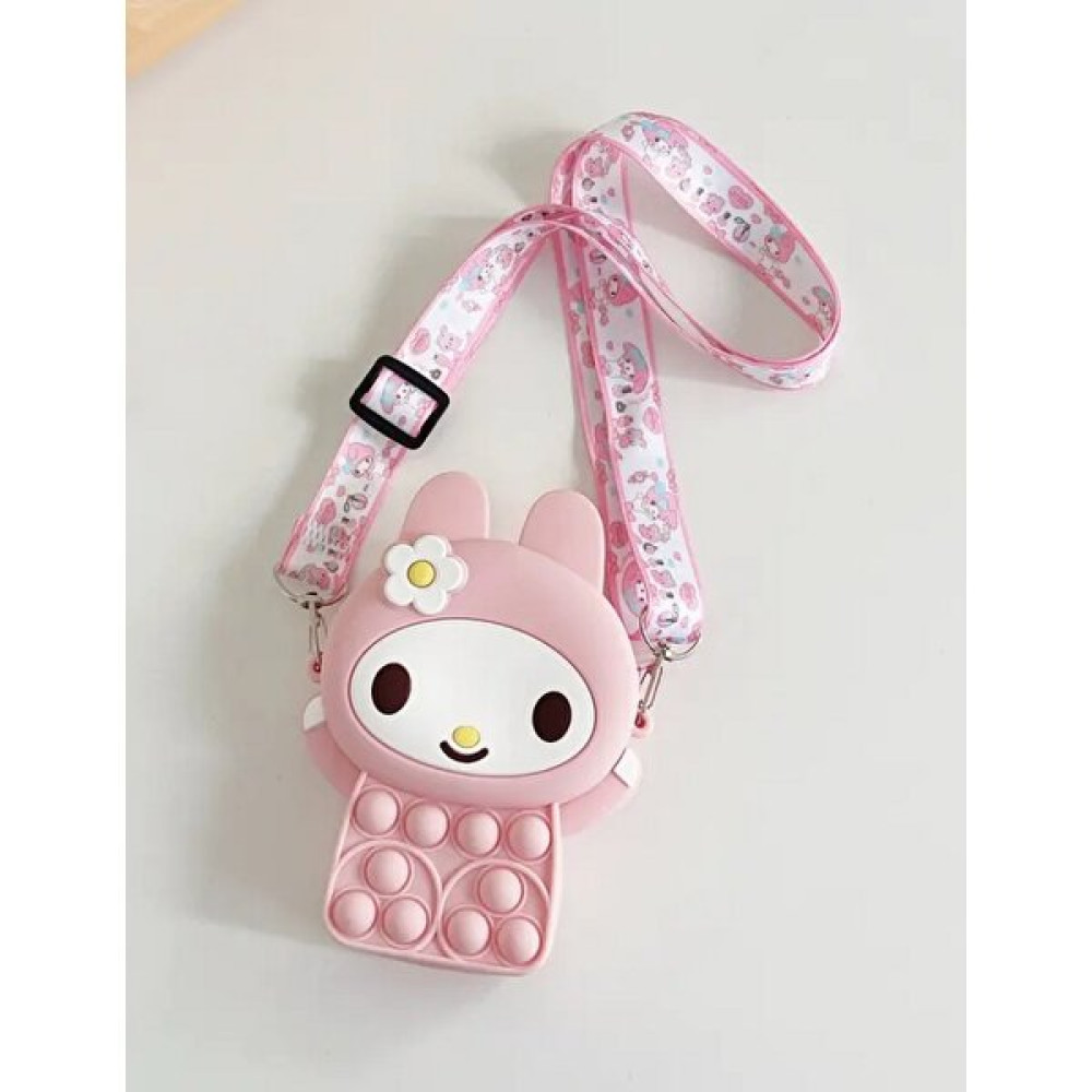 Minibuki Popit Kitty Model Pembe Silikon Çocuk Çanta 10*13CM Toka, Taç & Saç Bandı Fiyatı