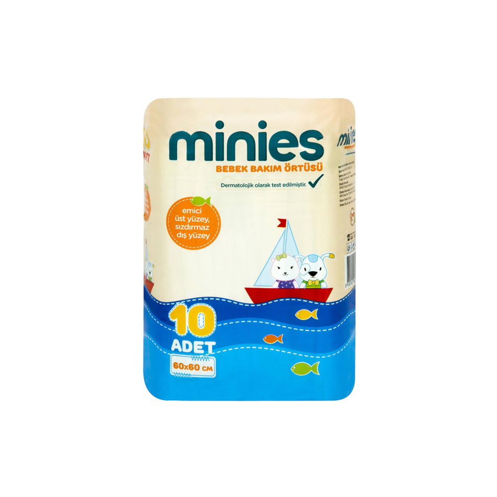 Minies Bebek Bakım Örtüsü 10 Adet 60x60 Cm Bebek Alt Açma Örtüsü Fiyatı