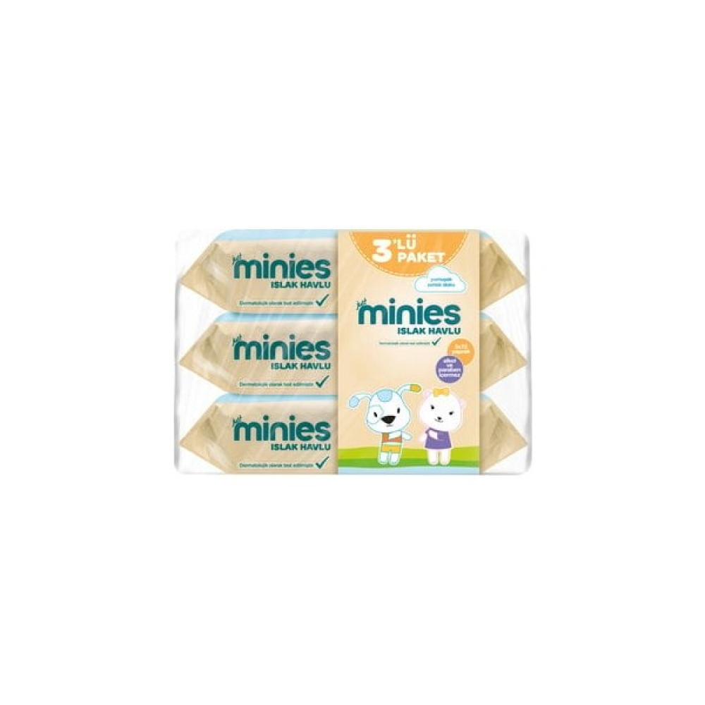 Minies Islak Havlu 3 x 72 Adet Bebek Bakım Fiyatı