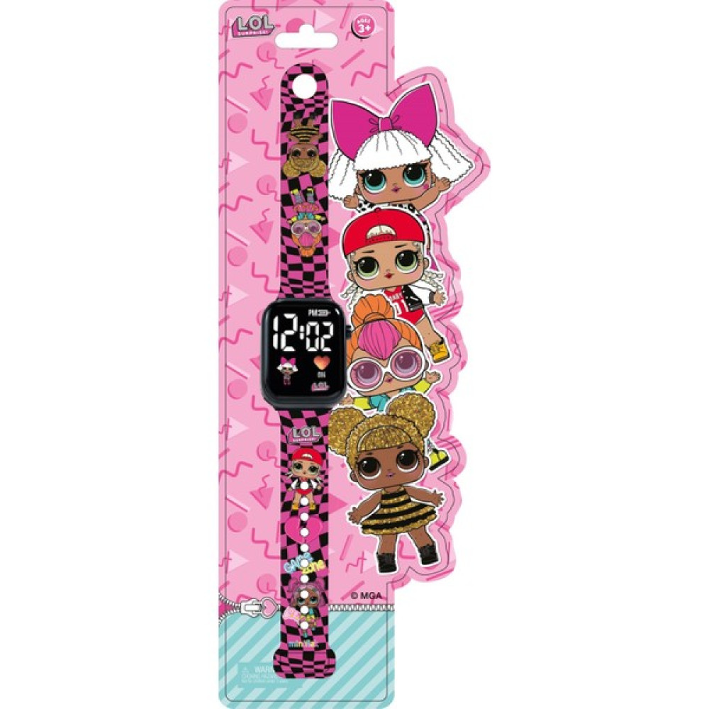 MiniFlak Lisanslı L.O.L SURPRISE! LOL5092 Pembe-Siya Çocuk Kol Saati - Pembe - Siyah Kol Saatleri Fiyatı