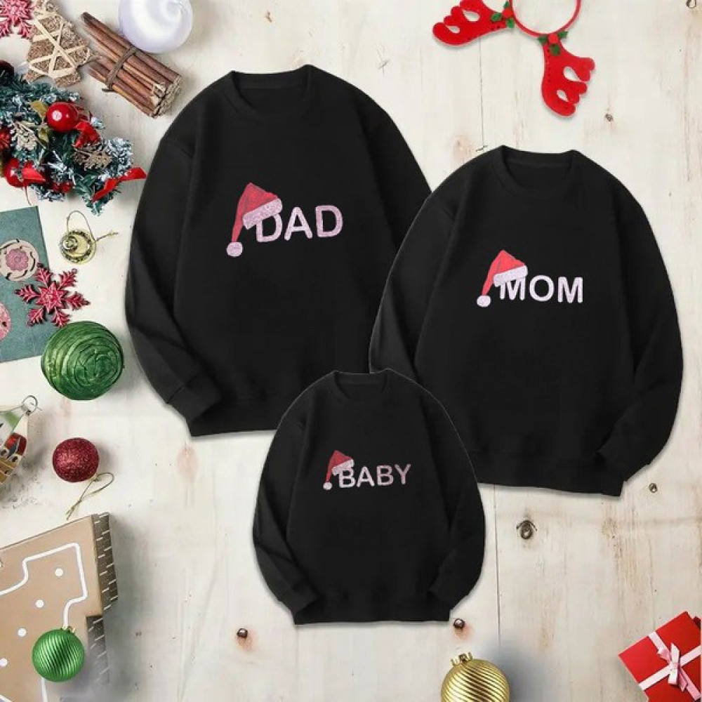 Miniğimin Cicileri Aile Kombin Deer Baskılı Tekli   Anne Kız Çocuk Sweatshirt Fiyatı