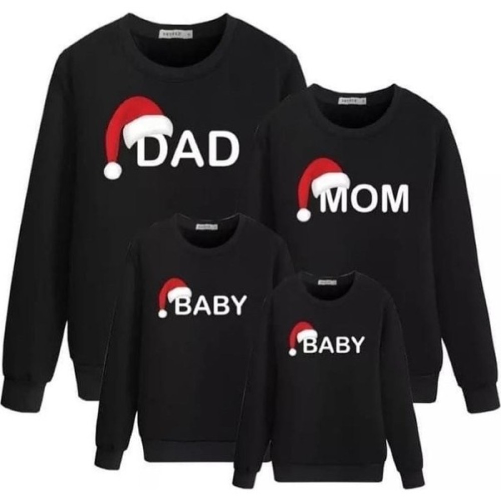 Miniğimin Cicileri Yeni Yıl Aile Kombin Mom Baskılı Kız Çocuk Sweatshirt Fiyatı