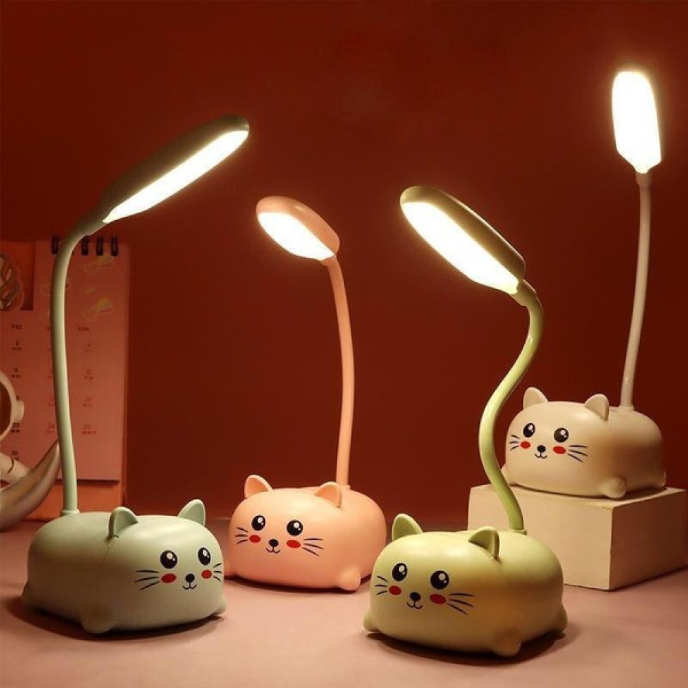 MiniHome Avec AV-601 Sevimli Kedi USB Ledli Şarjlı Masa Lambası - Pembe Masa Lambası Fiyatı