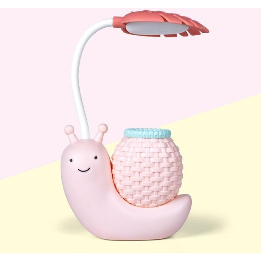 MiniHome Avec AV-8804 Sevimli Salyangoz Kalemlikli USB Ledli Şarjlı Masa Lambası Pembe Masa Lambası Fiyatı