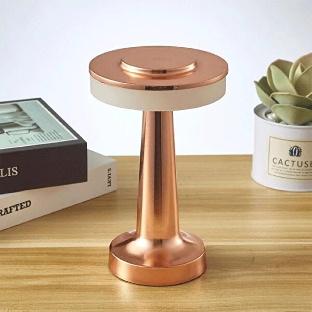 Minihome Dekoratif Dimmerli Şarjlı Retro Masa Lambası Rose Gold Masa Lambası Fiyatı