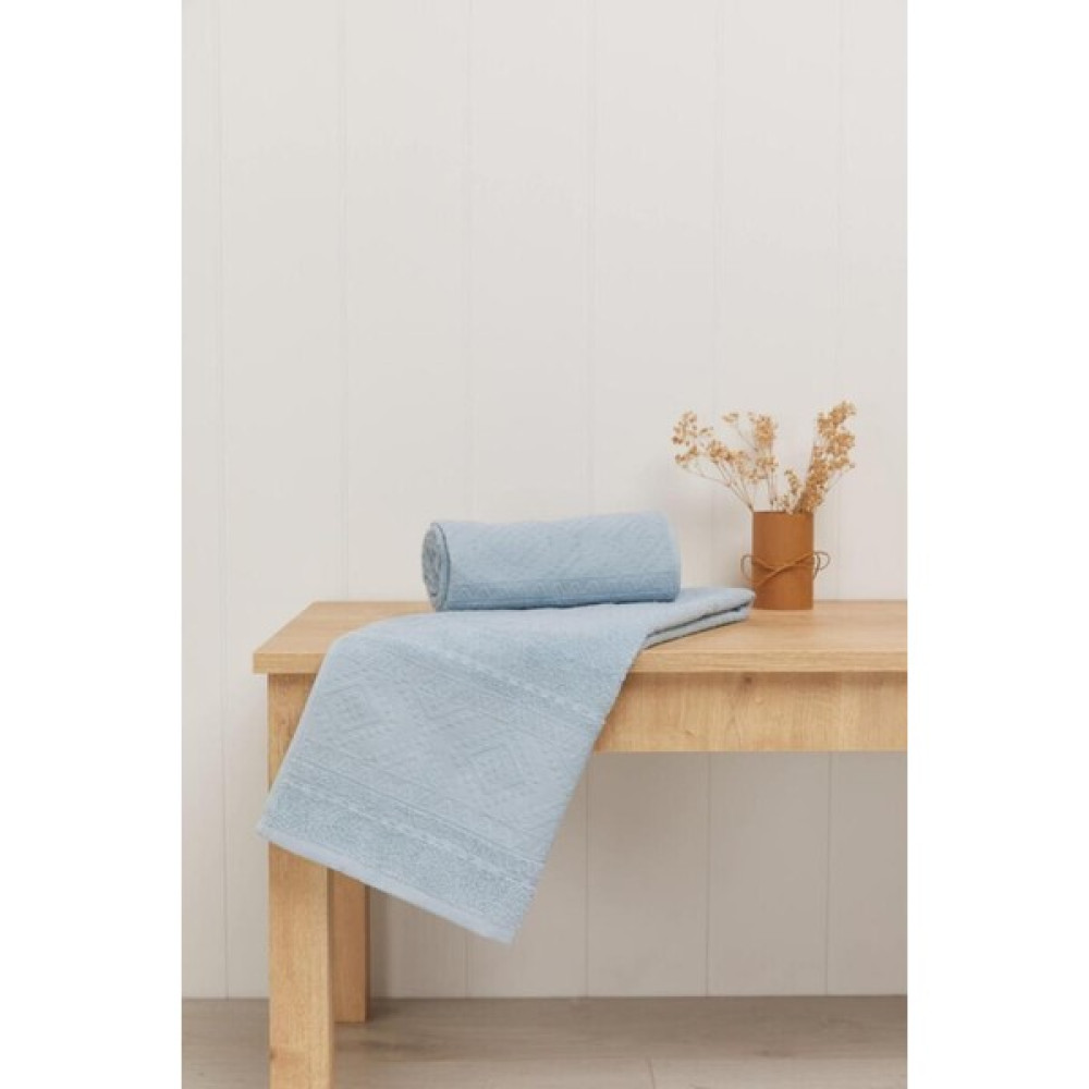 Minihome Kilim Desenli Jakarlı El Havlusu Tek Adet 50X90 Mavi - 50 x 90 cm El / Yüz Havlusu Fiyatı