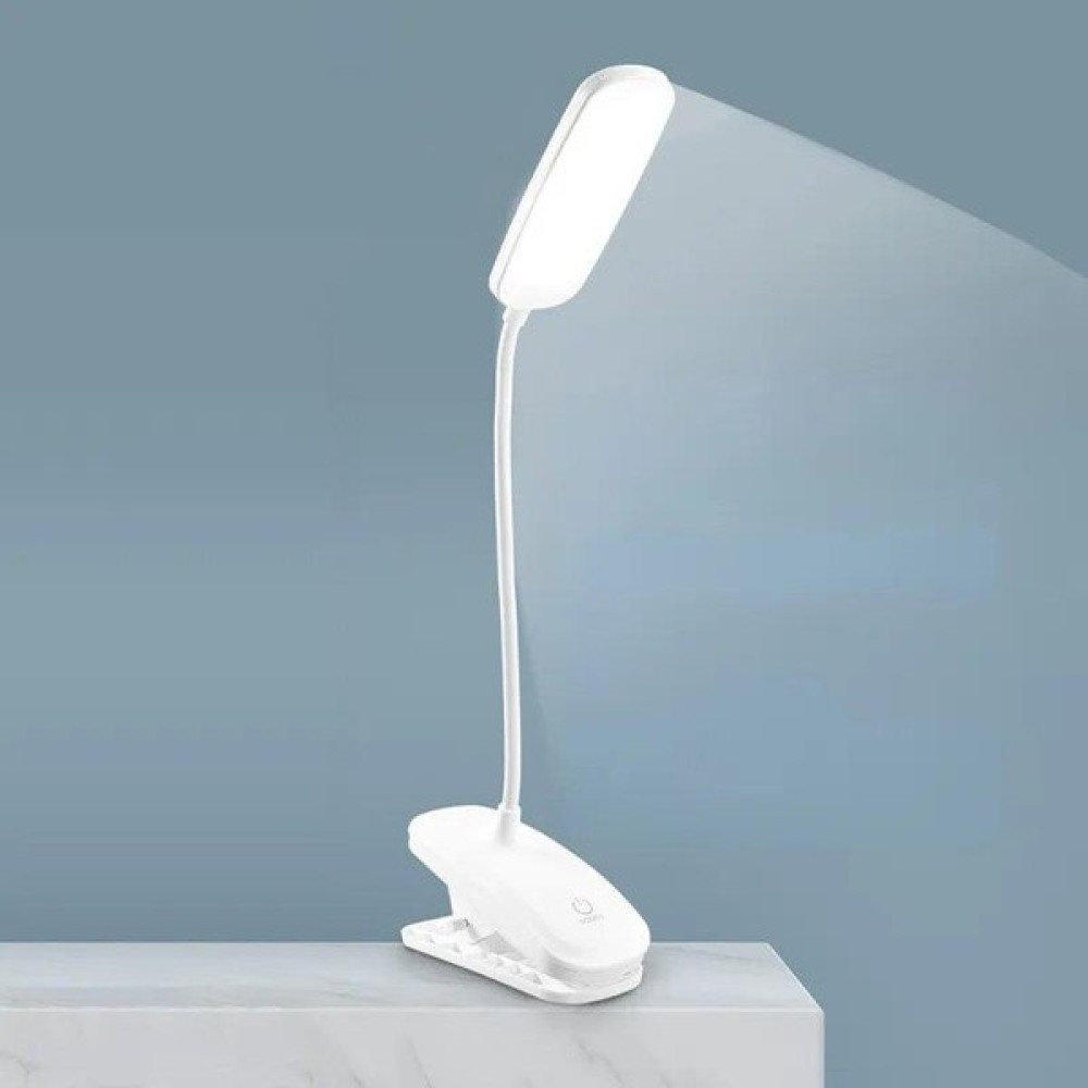 Minihome USB Şarjlı Dimmerli Kıskaçlı Kitap Okuma Masa Lambası - Beyaz Masa Lambası Fiyatı
