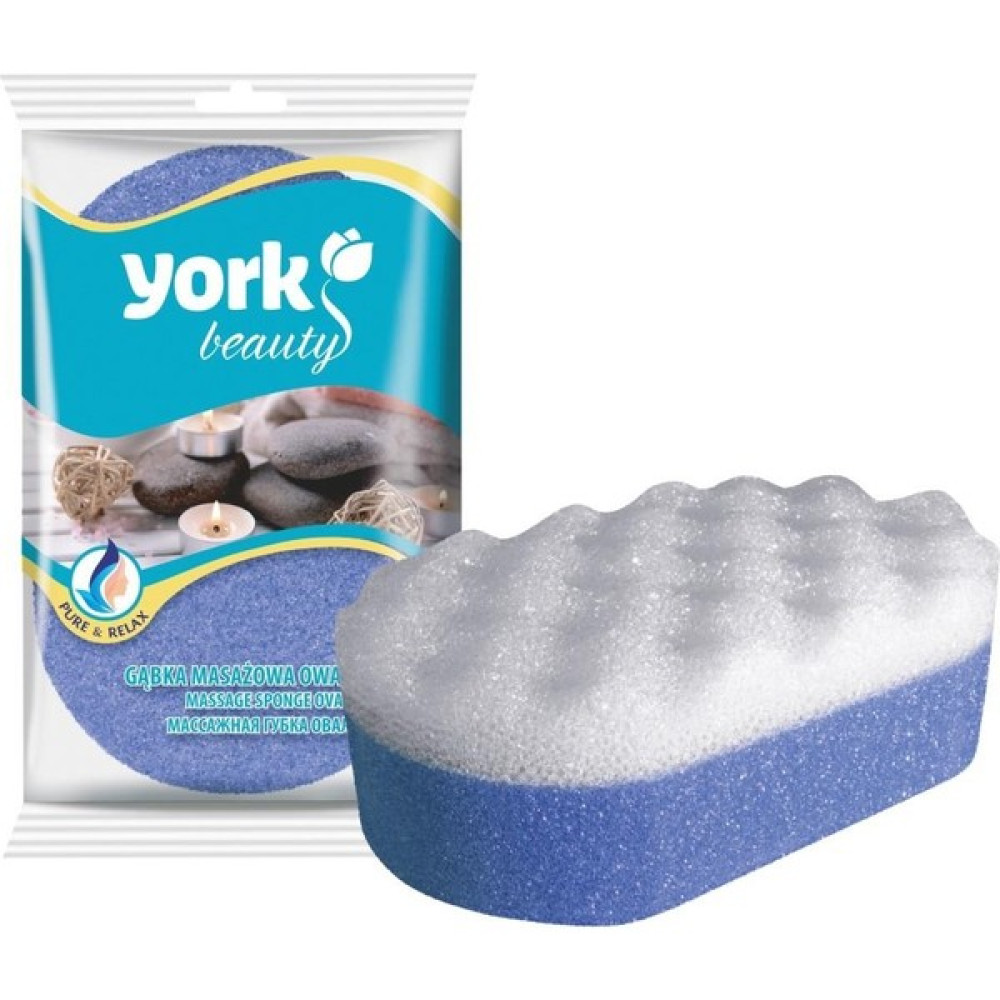 Minihome York Beauty Çift Taraflı Oval Masaj Banyo Süngeri 011010 - Açık Mavi Vücut Bakım Setleri Fiyatı