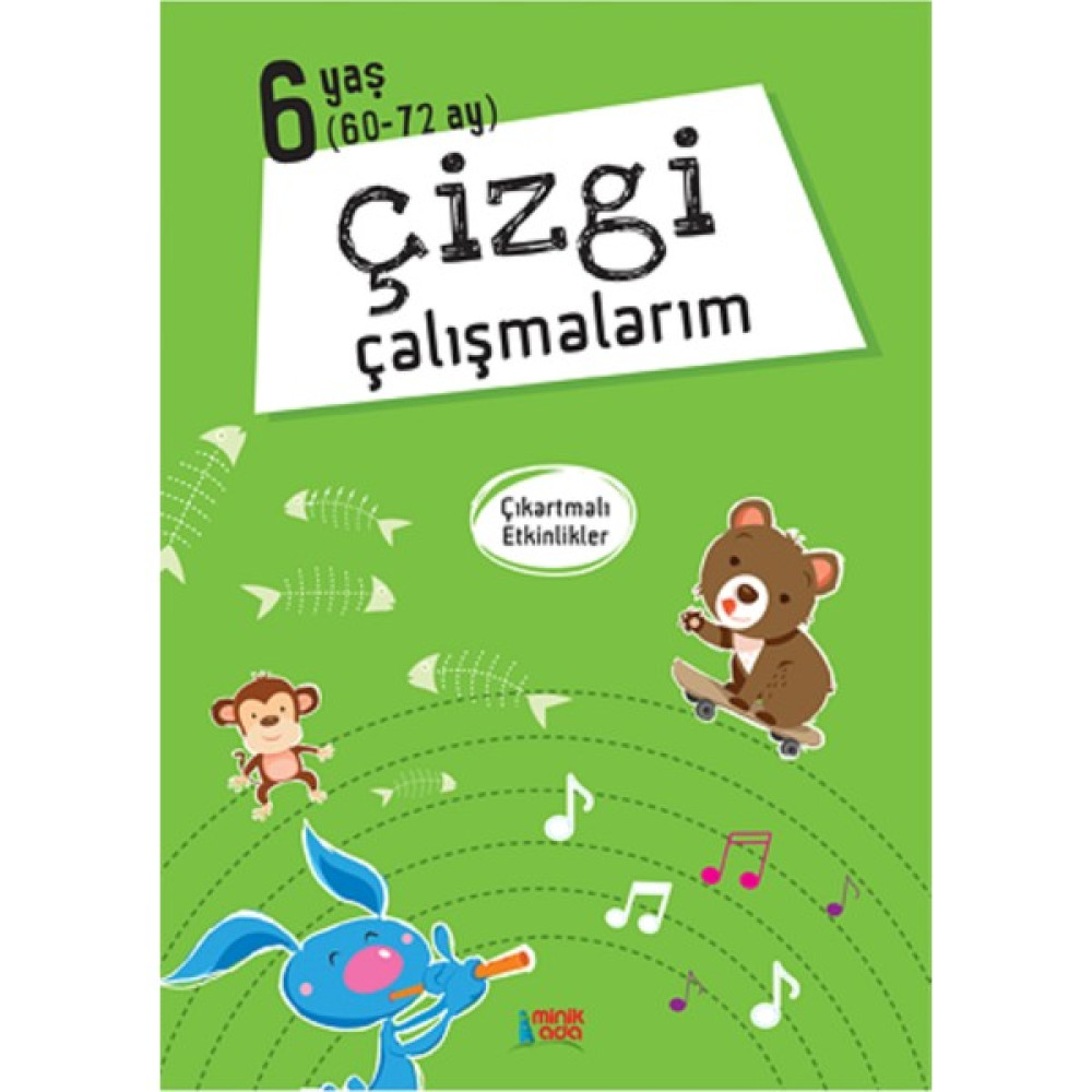 Minik Ada Yayınları Çizgi Çalışmalarım 6 Yaş Zihinsel Gelişim Kitapları Fiyatı