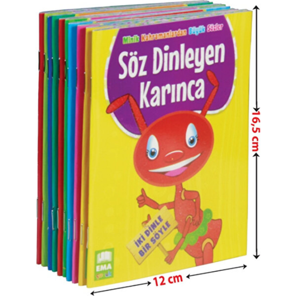 Minik Kahramanlardan Büyük Sözler Serisi (10 Kitap, 1. Ve 2. Sınıflar İçin) - Emine Korkmazer Çocuk Öykü Fiyatı