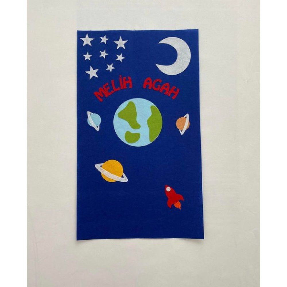 Minik Kalpler Çoçuk Seccadesi - 50 x 85 cm - Koyu Mavi Seccade Fiyatı