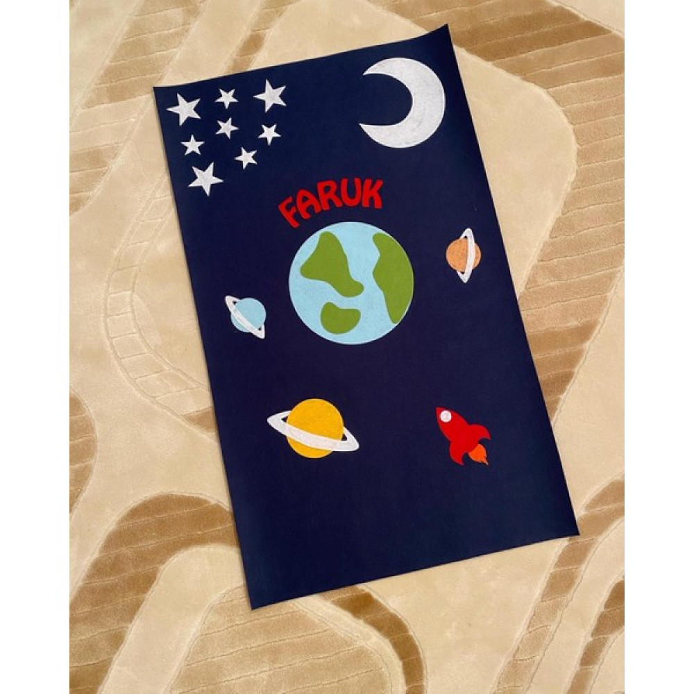 Minik Kalpler Çoçuk Seccadesi - 50 x 85 cm - Siyah Seccade Fiyatı