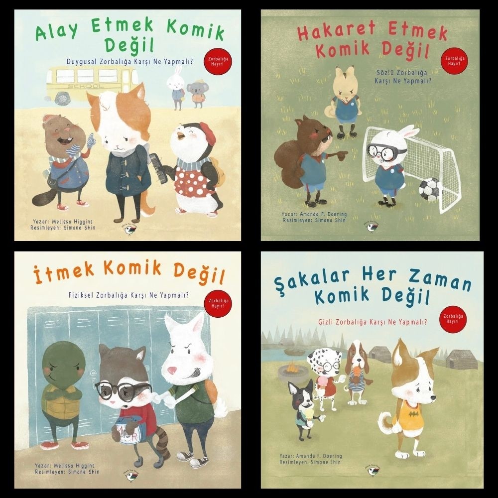 Minik Kuş Kitap Zorbalığa Hayır Serisi 4 Kitaplık Set Diğer Fiyatı