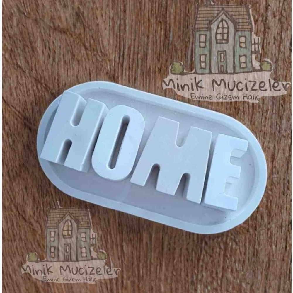 Minik Mucizeler Home Harf Biblolar Alt Taban ve Home Yazısı Dekoratif Eşya - Beyaz Biblo Fiyatı