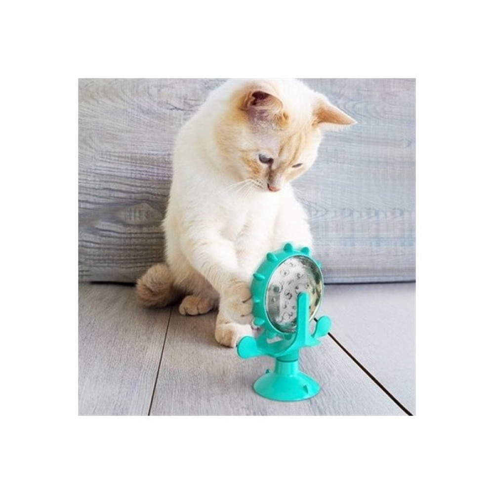 Minik Shop Minik Shop® Vantuzlu Zilli Interaktif Dönebilen Mama Kaplı Renkli Eğlenceli Eğitici Kedi Oyuncağı Evcil Hayvan Ürünleri Fiyatı